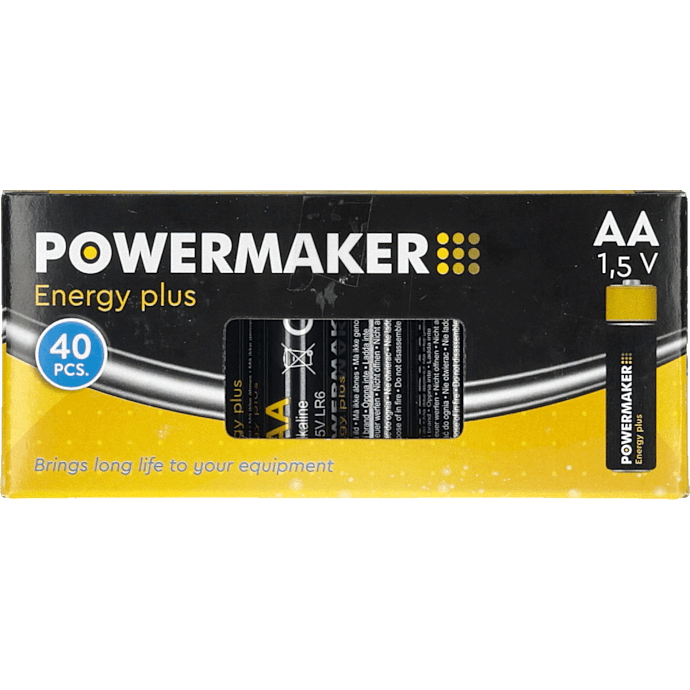 Powermaker AA batterier 40-pak