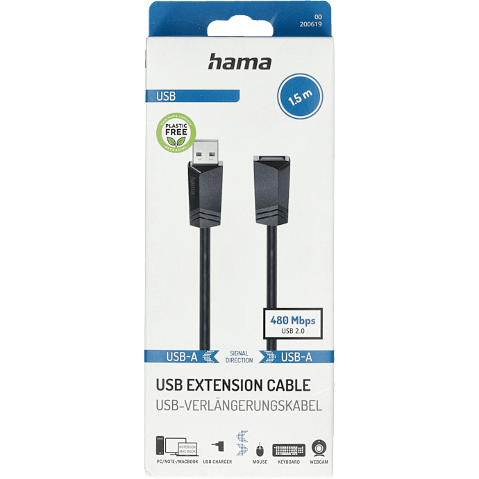 HAMA USB forlængerkabel 1,5 meter