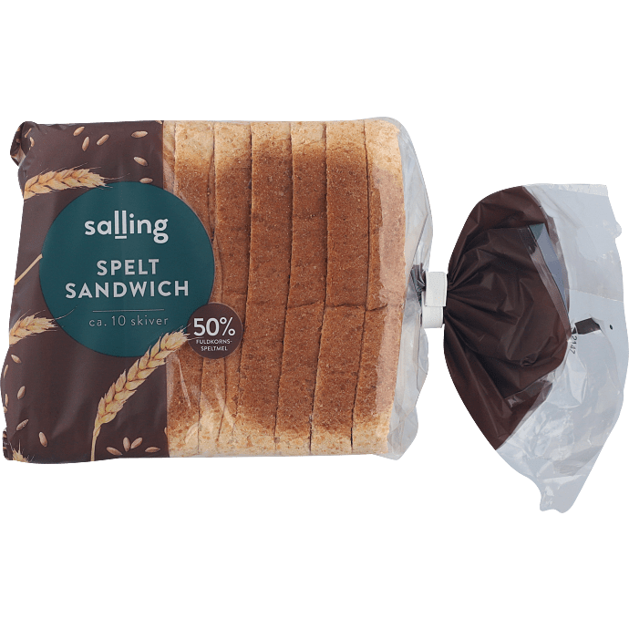 Sandwichbrød m. spelt