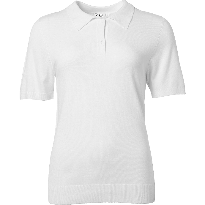 VRS dame polo T-shirt str. L - hvid
