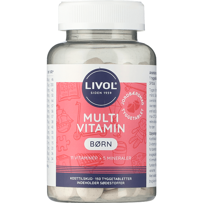 Multivitamin m. jordbærsmag