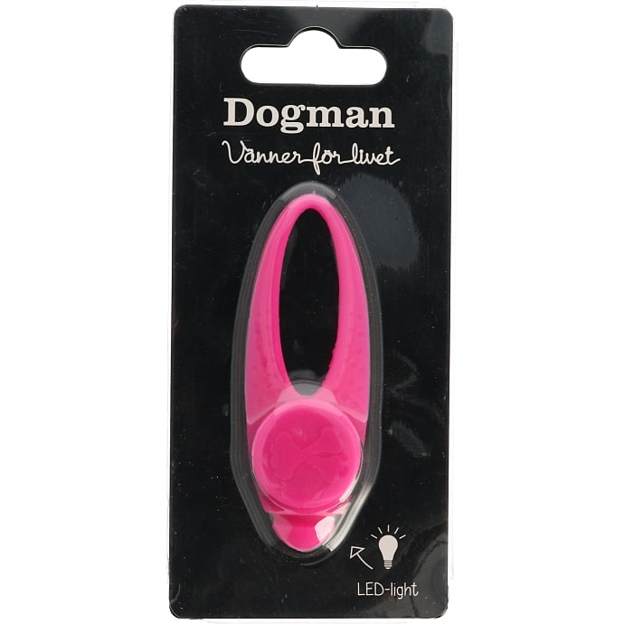 Hundeblinker m. LED - pink