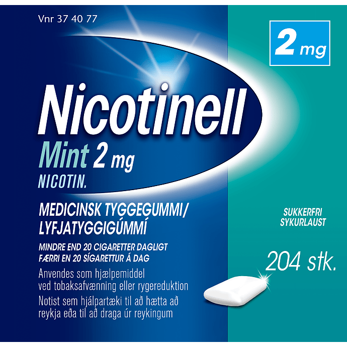 Nikotintyggegummi Mint sukkerfri