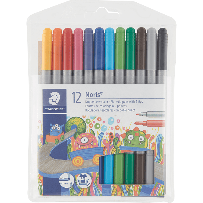 Staedtler nc duo tusser, 12 stk. ass