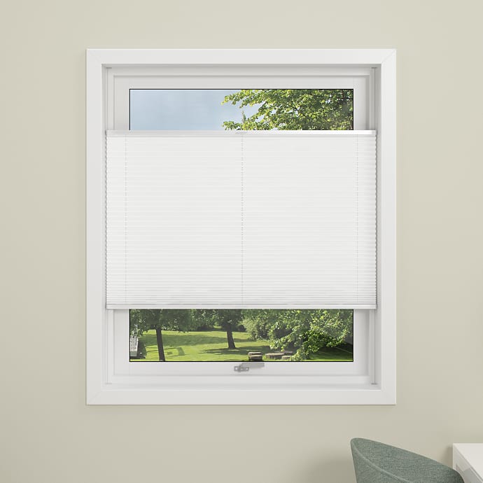 DEBEL Flex Plisségardin 120 x 130 cm - hvid