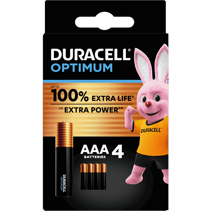 Duracell Optimum AAA batterier 4-pak