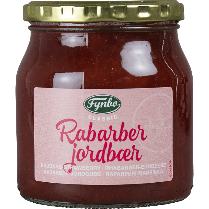 Rabarber- og jordbærmarmelade