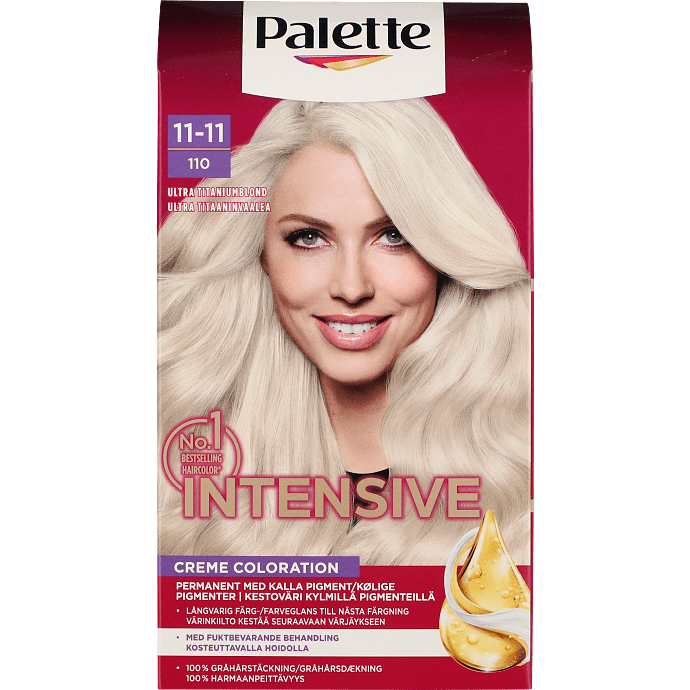 Permanent hårfarve 11-11 Ultra Titanium Blonde m. naturlige olier