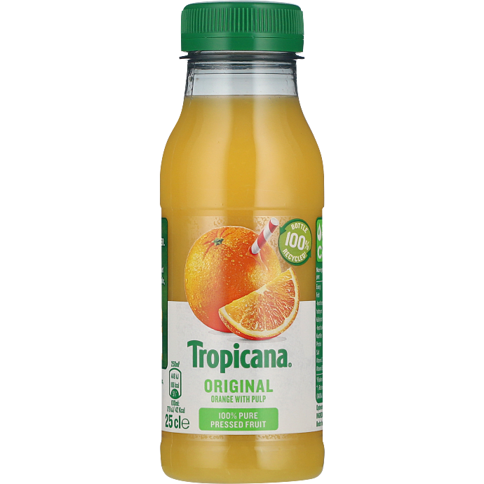 Appelsinjuice m. frugtkød