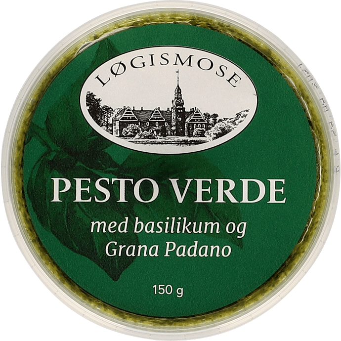 Grøn pesto m. basilikum og Grana Padano