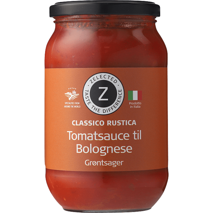 Pastasauce m. løg og gulerødder