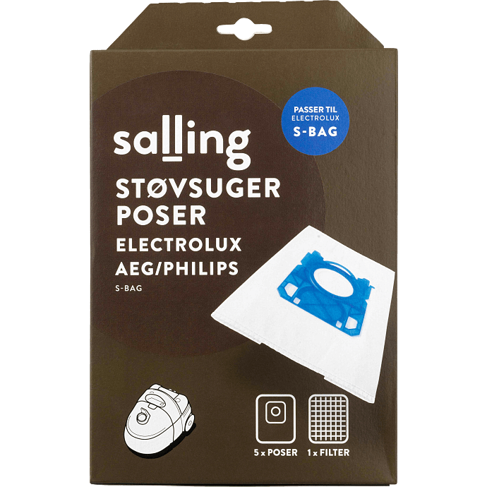 Salling støvsugerposer 5-pak til Electrolux, AEG og Philips
