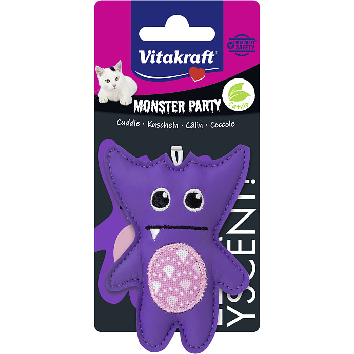 Kattelegetøj monster - lilla