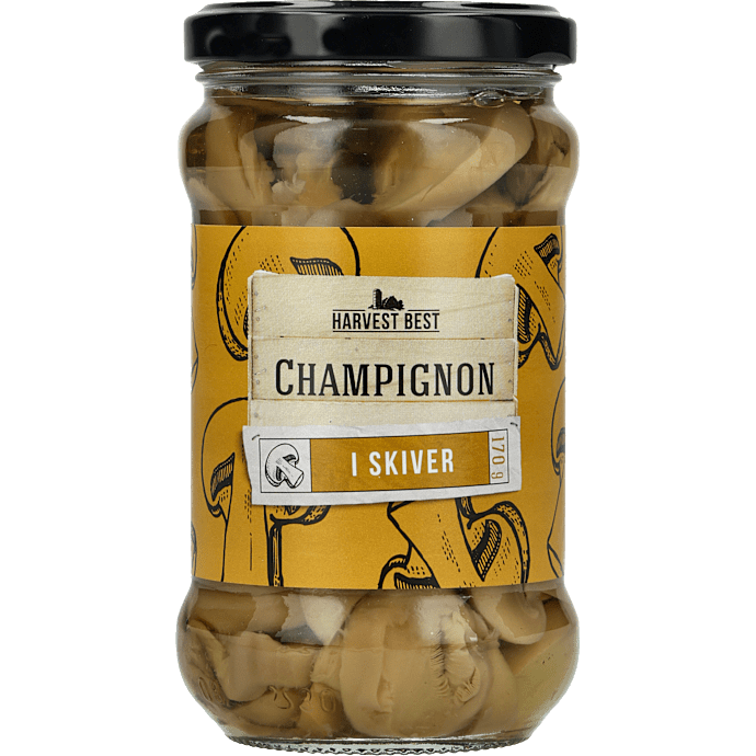 Champignon i skiver