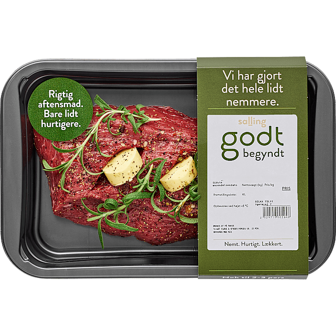 Okseroast m. hvidløg