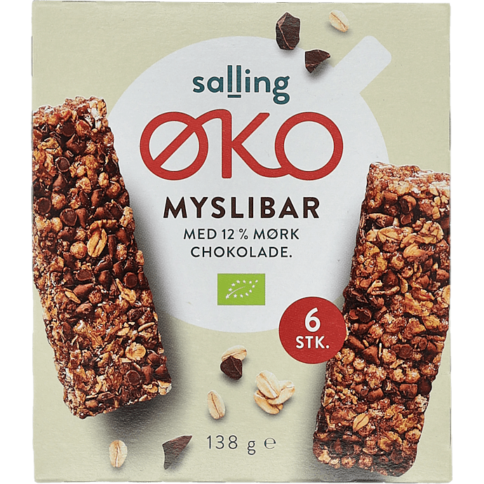 Müslibar m. chokolade øko