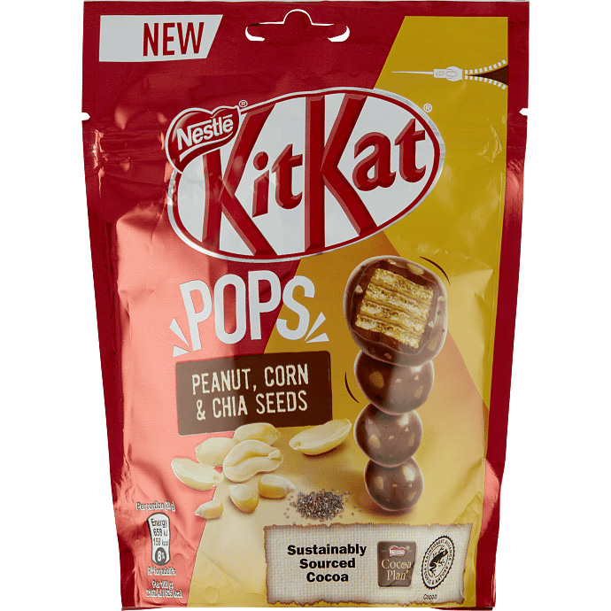 Mælkechokoladekugler m. kiks, peanuts, majs og chiafrø