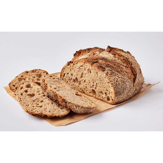 Mørkt surdejsbrød m. spelt
