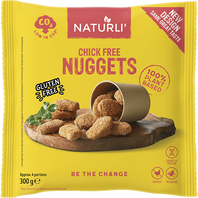 Plantebaserede nuggets vegansk