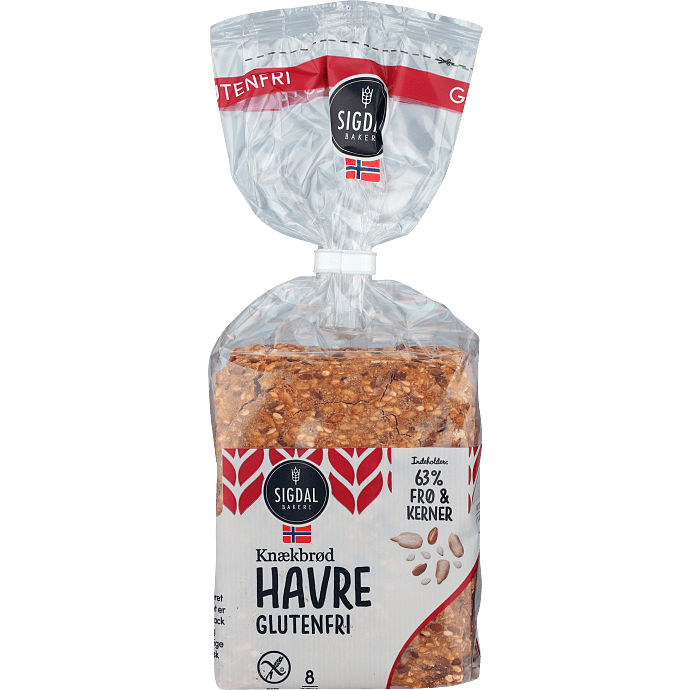 Knækbrød m. havre glutenfri