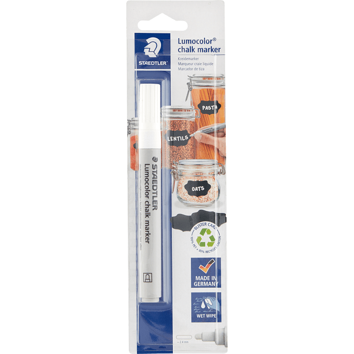 Staedtler Lumocolor kridtmarker - hvid
