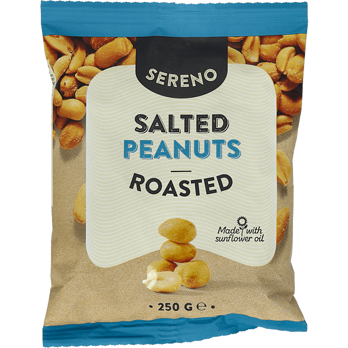 Ristede og saltede peanuts