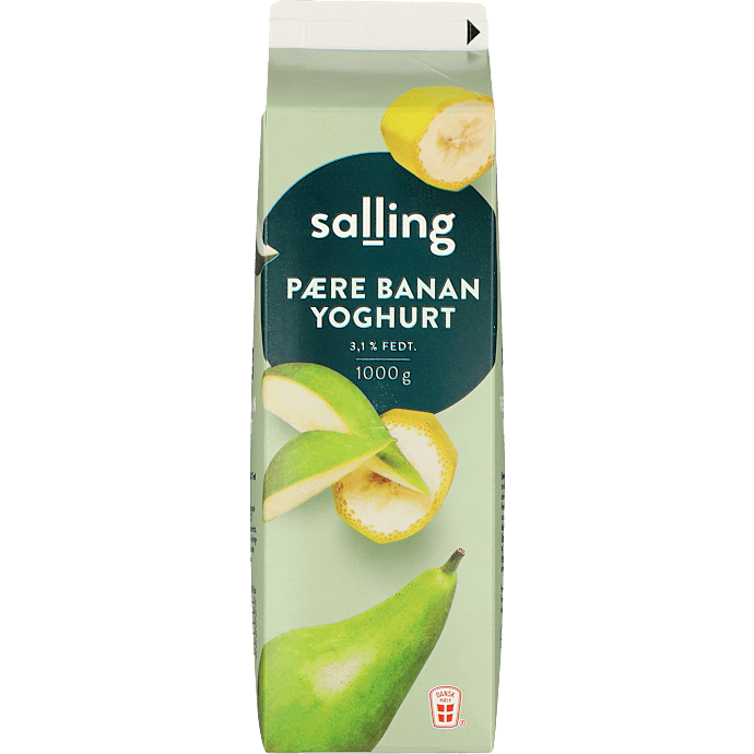Yoghurt m. pære og banan 3,1% fedt