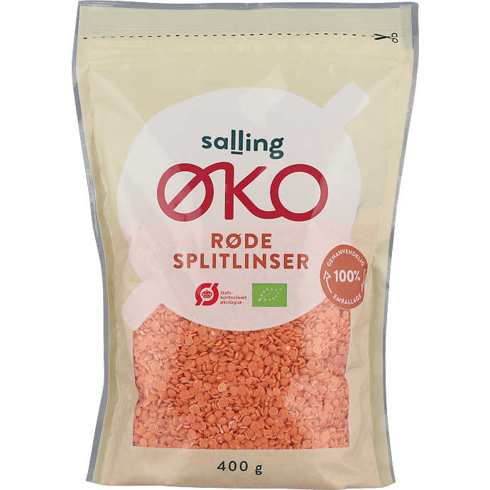 Røde splitlinser øko