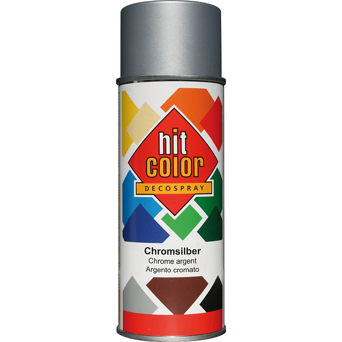 Hit Color spraymaling metallic 0,4 liter - sølv