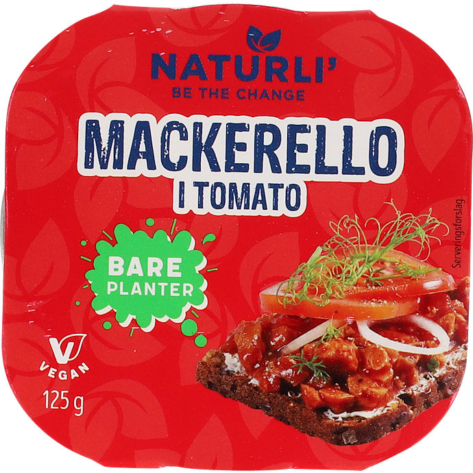 Mackerello i tomat plantebaseret pålæg