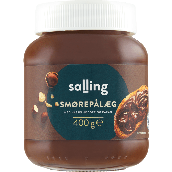 Smørepålæg m. hasselnød og kakao