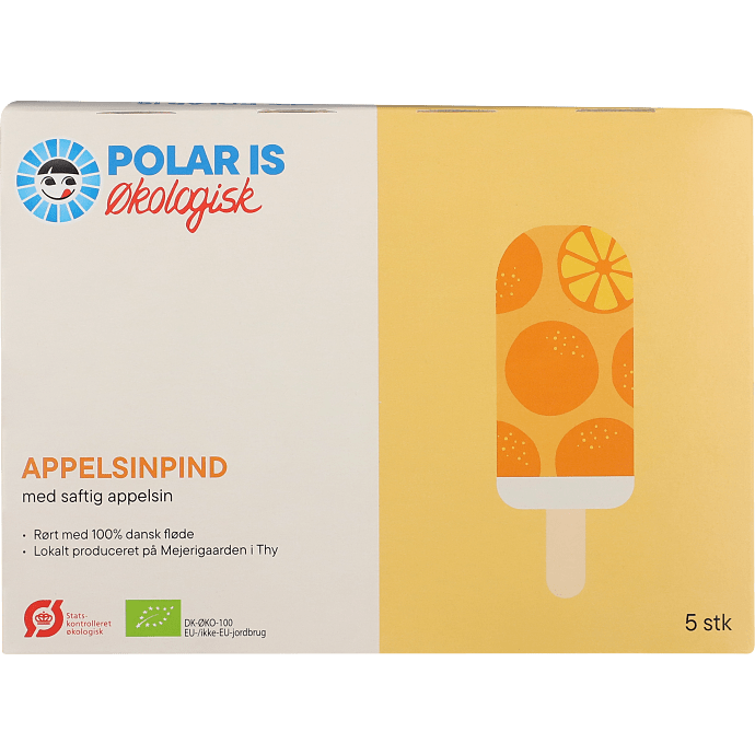 Flødeispind m. appelsin