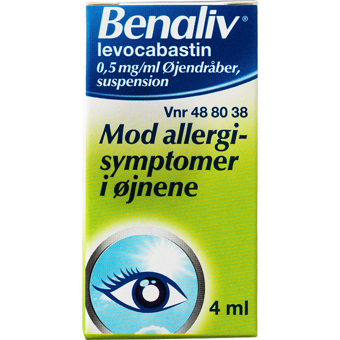 Øjendråber mod allergiske symptomer