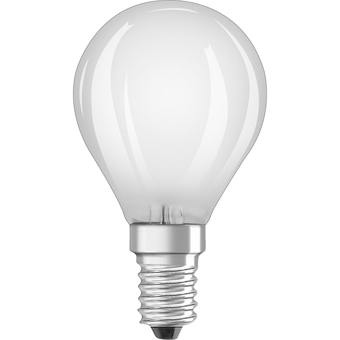 Osram 2 pak LED kronepærer 4W - varmt hvidt lys