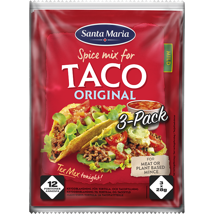 Taco krydderiblanding mild
