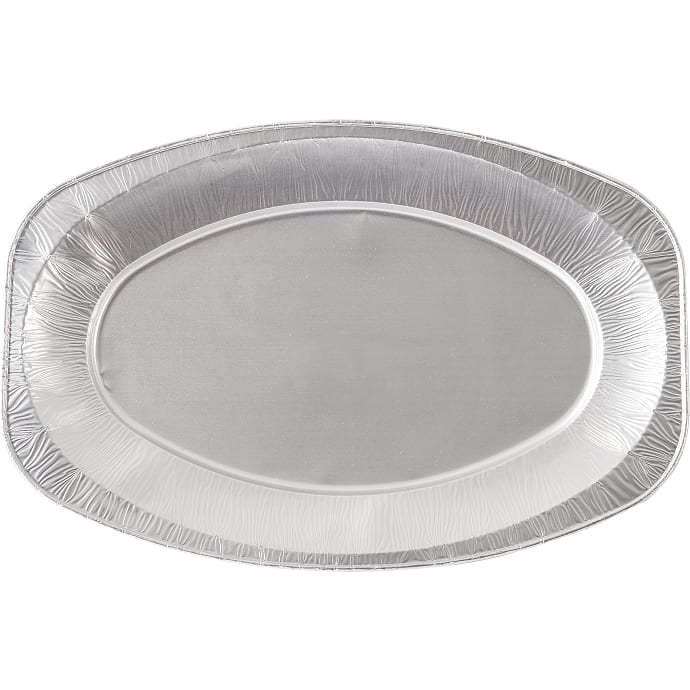 Duni oval serveringsfad 3-pak - sølv