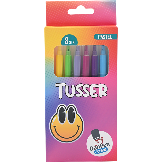 Danpen junior marker pastel 8-pak