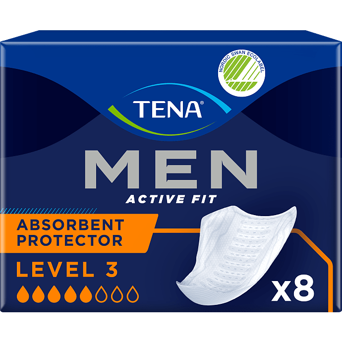 Absorberende beskyttelsesindlæg til mænd