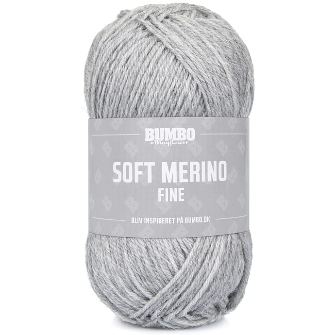 BUMBO Soft Merino Fine Uldgarn - Sølvgrå 1128