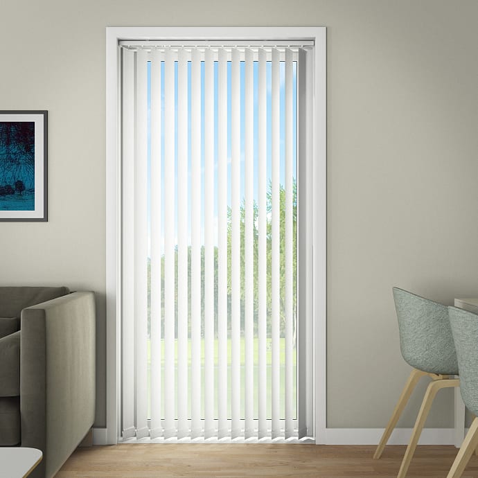 DEBEL D’Lux komplet lamelgardin 240 x 250 cm - hvid
