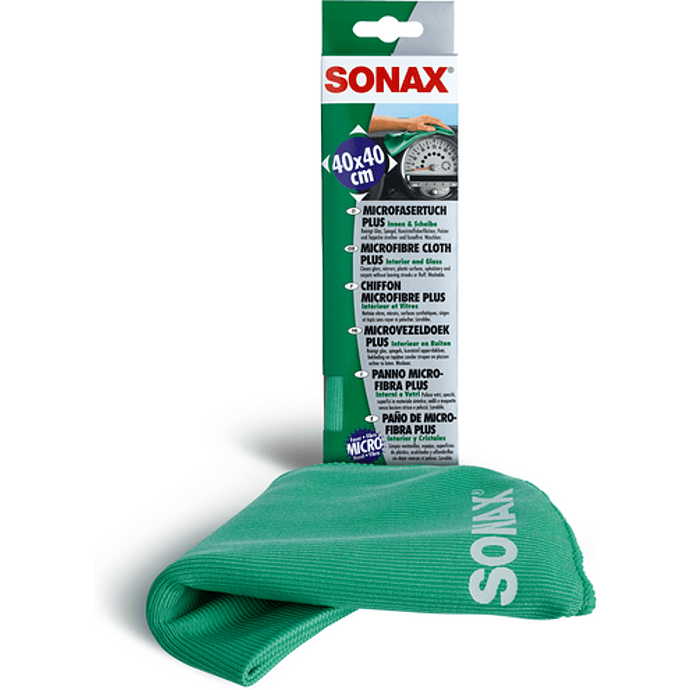 Sonax microfiberklud til glas
