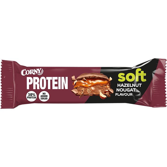 Proteinbar m. mælkechokolade, hasselnød og nougatsmag