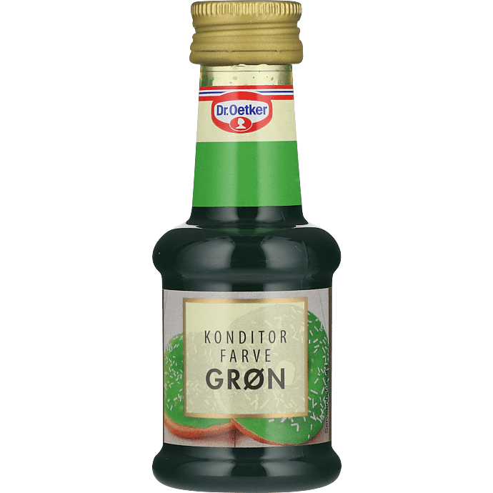 Konditorfarve grøn