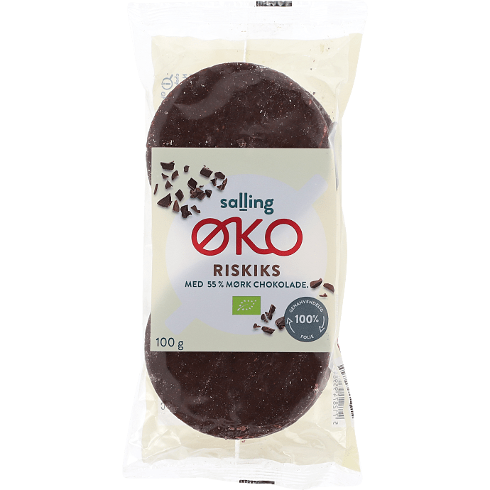Riskiks m. mørk chokolade øko