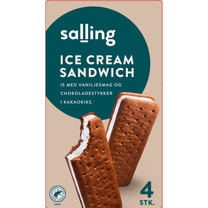 Mælkeis sandwich