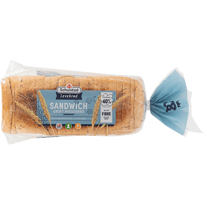Fuldkornssandwichbrød