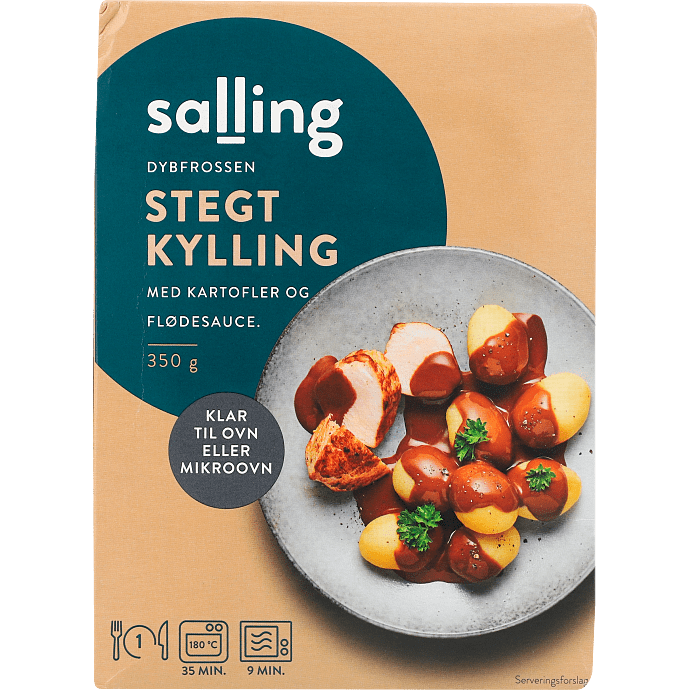 Stegt kylling m. kartofler