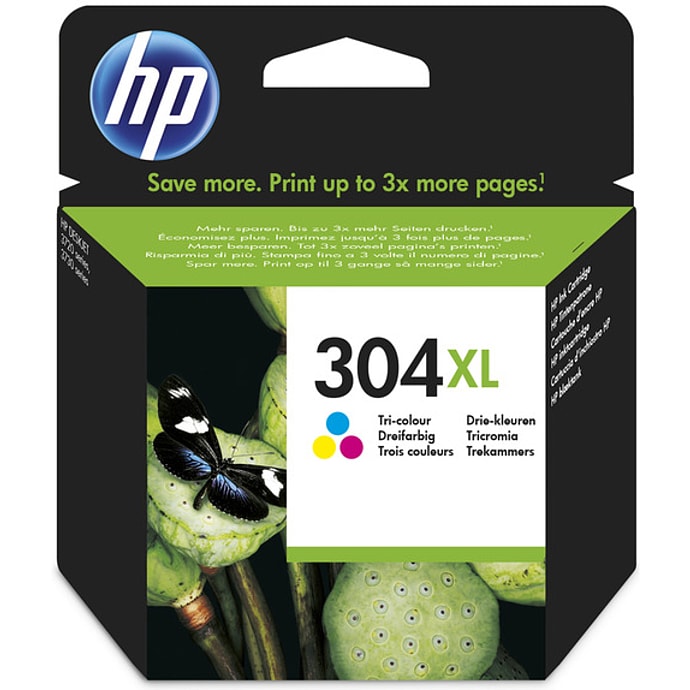 Hp 304xl Tri-Color Ink Cartridge Blister