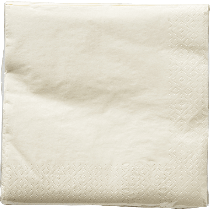 Servietter 20x20 cm 40-pak - sandfarvet