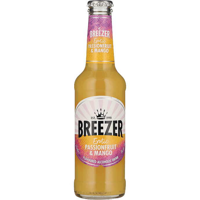 Breezer m. passionsfrugt og mango